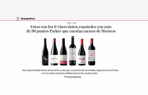 «6 vinos tintos españoles con más de 90 puntos Parker que cuestan menos de 10 euros»